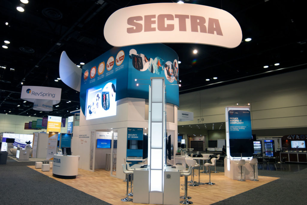 Sectra Trade Show Booth