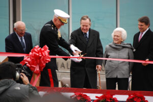 George W Bush at Pacific War Museum