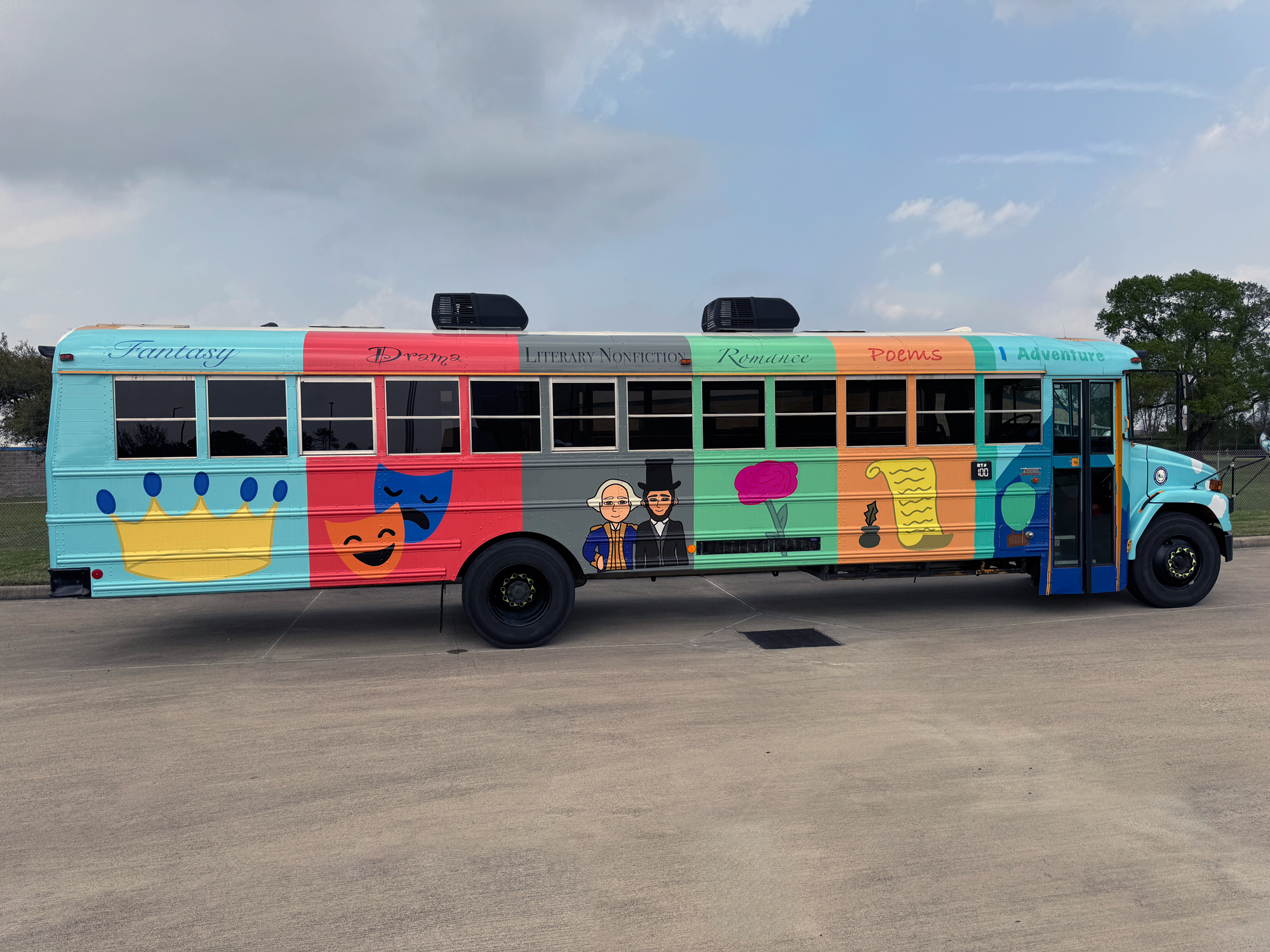 Channelview ISD Literacy Bus front